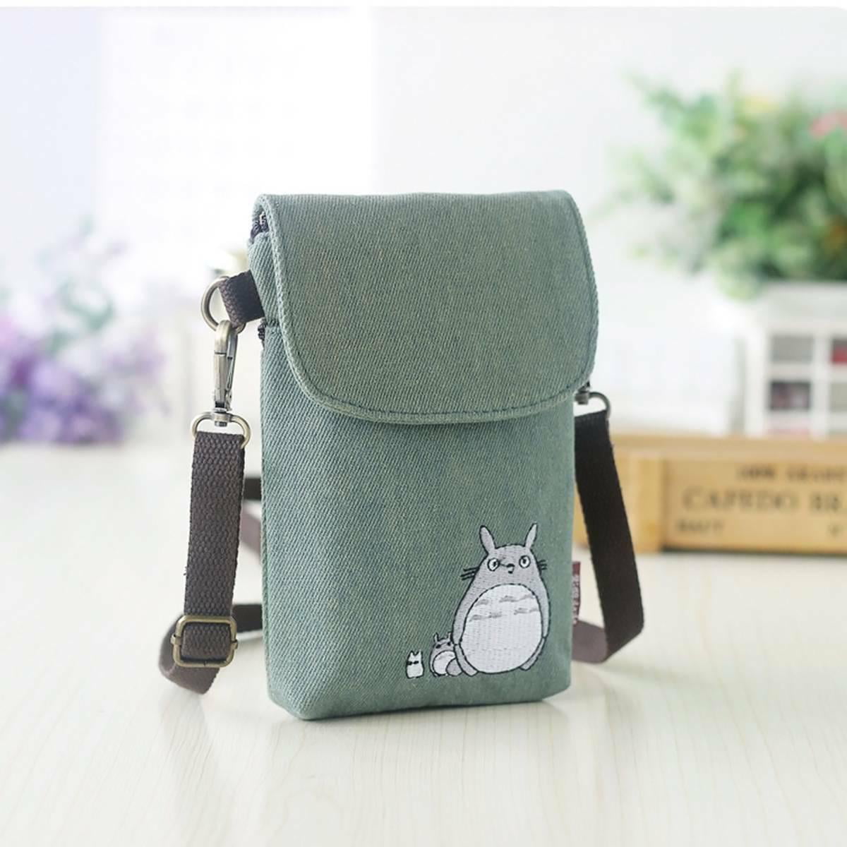 Cute Canvas Cash Coin Purse Make Up Bag Cellphone Bag With Handle Wallet Bag Slim Minimalist Wallet