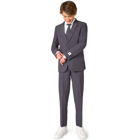 OppoSuits Teen Boys Suits TEEN BOYS Charcool - US 12Y Grey