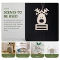 thumbnail image 3 of FOMIYES 10Pcs Wooden Reindeer Cutouts Assorted Color Christmas Hanging Ornaments for Home Decor, 3 of 6