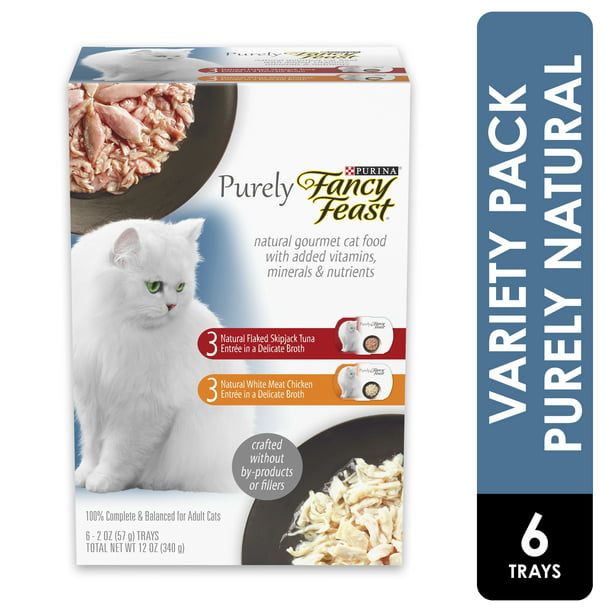 (6 Pack) Fancy Feast Natural Wet Cat Food Variety Pack ...