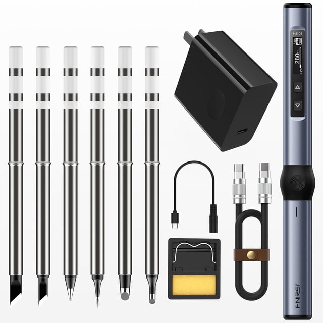 Kit de soldador FNIRSI HS-01 Mini Digital 96W/65W