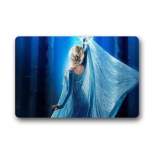 QIFEIHA Elsa Background in Frozen Doormat Outdoor Indoor Floor Mats Non-Slip Bathroom Mats Rug Size 23.6x15.7 Inch