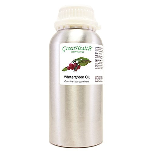 Wintergreen Essential Oil - 16 fl oz (473 ml) Aluminum Bottle w/Plug Cap - 100% Pure Essential Oil