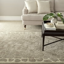 SAFAVIEH Martha Stewart Arusha Grassland Spotted Area Rug, Wheat Beige, 5' x 8'
