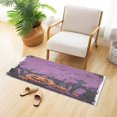 thumbnail image 4 of WOBOGO Halloween Night Background with Spooky Pumpkins Carpet 39x20in Kitchen Bathroom Plush Absorbent Non-Slip Floor Mat, 4 of 8
