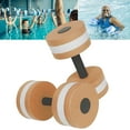 Amacok Fitness Dumbbell, 1 Pair Foam Heavy Resistance Barbells Pool