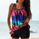 thumbnail image 2 of Traje de baño de dos piezas con tiras en la espalda y estampado conservador para mujer Traje de baño OAVQHLG3B Store  lin121212, 2 of 4