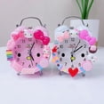 thumbnail image 2 of Reloj despertador de dormitorio Saytay, reloj despertador de Hello Kitty, reloj de escritorio para decoración del hogar de estudiantes (hy), 2 of 5