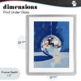 thumbnail image 4 of Stupell Industries Eclectic Silver Dance Disco Ball Gray Framed Print Under Glass, 17 x 21, by The Prints Vibe, 4 of 8
