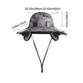 thumbnail image 3 of Solar Fan Hat with Detachable Design, Outdoor Sun Hat Featuring 3-Speed Solar Powered Fan, Neck & Face Cover for Hiking, Gardening, Camping, Travel, Breathable Mesh, 3 of 6