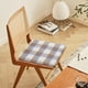 thumbnail image 4 of Cojín de lino, 1 pieza, cojines para silla de comedor, cojín para silla, desmontable y lavable, cojín para silla de casa u oficina, almohadilla de esponja gruesa, diseños de correa antideslizante, alm, 4 of 6