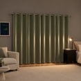 thumbnail image 2 of Sun Zero Graham 2-pack Dual-Sided Magnetic Closure 100% Blackout Grommet Curtain Panel Pair, 40"W x 63"L, Sage Green, 2 of 10