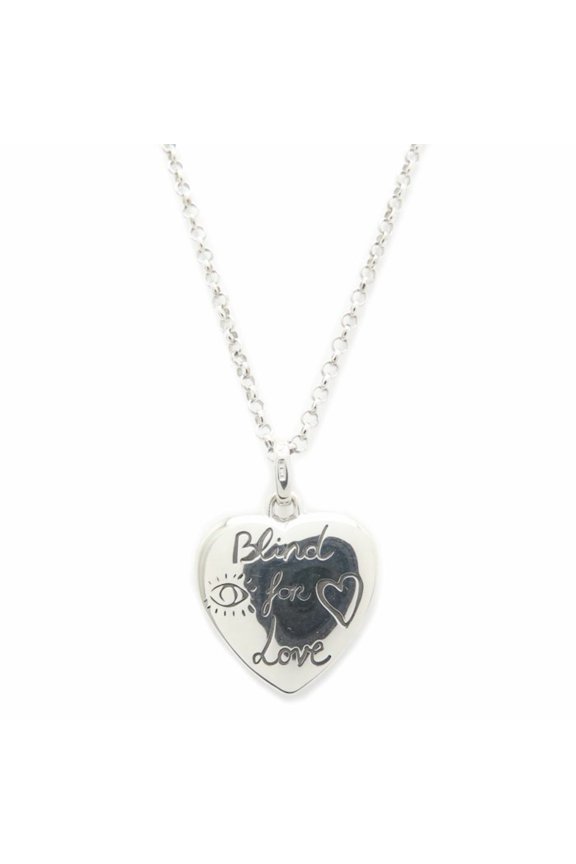 Pre-Owned GUCCI Blind for Love Necklace, SV925, Women's /295581