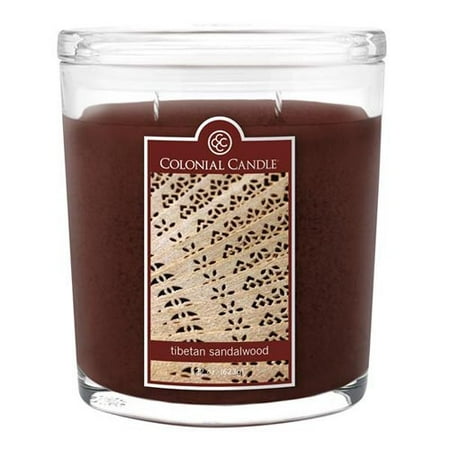 Colonial Candle Two-Wick 22 Oz. Oval Jar - Tibetan Sandalwood