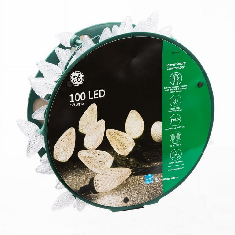 GE Energy Smart 100-Count 66-ft Warm White LED Plug-In Christmas String Lights GE Energy Smart 100-Count 66-ft Warm White LED Plug-In Christmas String Lights