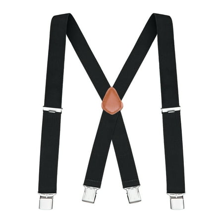 Buyless Fashion Mens Suspenders Elastic Adjustable 48