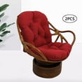 thumbnail image 4 of AMLESO Swivel Rocking Chair Cushion Seat Cushions 115cmx50cm Outdoor/Indoor Red, 4 of 8