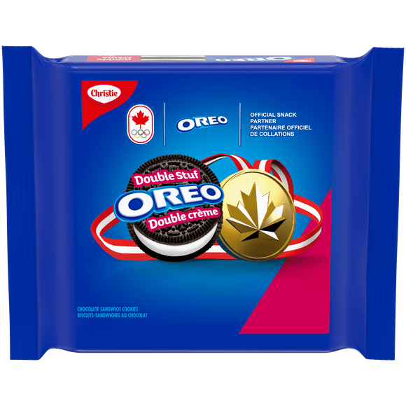 OREO Double Stuf Chocolate Sandwich Cookies, 261 g