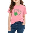 thumbnail image 4 of Cethrio Girls Cotton T-shirts, Party Short Sleeve Casual Graphic St Patrick's Day Tops Pink Size 9-10 T, 4 of 4