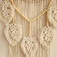 thumbnail image 6 of Nice Dream Boho Dream Catchers Wall Decor, Macrame Dream Catcher with 5 Woven Leaves Wood Beads Tassels for Bedroom Decor, 6 of 8