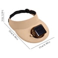 thumbnail image 3 of Btomtd Summer 2-in-1 Solar Fan Cap Charging Solar Fan Cap Outdoor Toy, 3 of 6