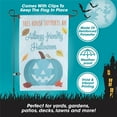 thumbnail image 2 of Teal Pumpkin Halloween This House Supports an Allergy Friendly Garden Flag w Lawn Pole - 12 x 18 Inches - Outdoor Weatherproof Banner, Yard Decor, 2 of 5