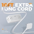 thumbnail image 3 of Protector contra sobretensiones, cable de alimentación TESSAN, 4 tomas de corriente alterna, 10 pies, 3 of 7