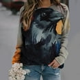 thumbnail image 2 of Tops casuales de cuello redondo de manga larga con estampado de Halloween para mujer Fridja czfsfas2712, 2 of 5