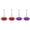 Red+Purple, variant on 4-Pack 12 Ounce Hummingbird Feeder – 30 Port with Perch & Built-In Ant Moat