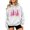 White, variant on Zynoxe Womens Ugly Christmas Sweatshirt with Kangaroo Pocket Realxed Long Sleeve Print Pullover Hoodie Drawstring Hooded Sweatshirt for Women S