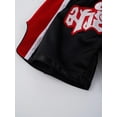 thumbnail image 7 of TiaoBug Kids Boys Girls Boxer Trunks Training Boxing Shorts MMA Kick Cage Martial Arts Kickboxing Shorts Black&Red&White 13-14, 7 of 7