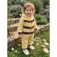 thumbnail image 5 of Cjfdfy Toddler Baby Boys Girls Halloween Bee Costume Cute Fleece Long Sleeve Hooded Jumpsuit Infant Snowsuit Halloween Cosplay Clothes Warm Fall Winter Clothes Cute Bee Hooded Zipper Jumpsuit, 5 of 9