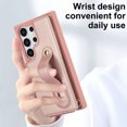 thumbnail image 2 of Tianyeda Crossbody Wallet Phone Case for Samsung Galaxy S25 Ultra， PU Leather Case Back with Card Slot Magnetic Clasp Kickstand wrist holder RosePink, 2 of 5
