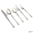 thumbnail image 5 of Elyon Tableware Elyon Noelle Matte Colored Stainless Steel Flatware Set 20 Pieces Silver, 5 of 5