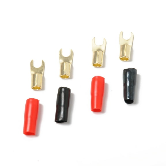 PBPBOX Spade Speaker Wire Connector Adapters Copper 5 Pairs