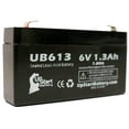 thumbnail image 4 of Replacement UpStart UB613 Battery for LEOCH DJW6-1.2, FEDERAL SIGNAL INFORMER, DATEX-OHMEDA AS3, QUANTUM BANTAM, OHMEDA 3700 Universal Sealed Lead Acid Battery (6V 1.3Ah, F1 Terminal, AGM, SLA), 4 of 4