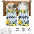 thumbnail image 5 of Summer Lemon Kitchen Towels Set of 2, Coastal Starfish Shells Pastoral Floral Blue Plaid Absorbent Dish Towels for Kitchen, Microfiber Hand Towel, Quick Drying Tea Towel for Cleaning Dishcloths, 5 of 7