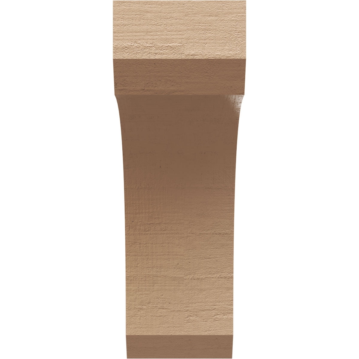 6"W x 12"D x 18"H Classic Legacy Rough Cedar Woodgrain TimberThane Corbel, Primed Tan