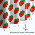 thumbnail image 6 of Red Strawberry Plants White Pattern Shower Curtain 72"x72" ,Bathroom Decorative Shower Curtains Set with 12 Hooks,Modern Waterproof Washable Shower Curtain, 6 of 6