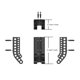 thumbnail image 4 of Estuche de almacenamiento montado en la pared BLESIY soporte dispensador Negro, 4 of 8