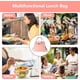 thumbnail image 3 of Bolsa de almuerzo para mujeres y hombres, bolsas de almuerzo, contenedor de alimentos reutilizable, caja de almuerzo aislada con alta capacidad para viajes de trabajo, 3 of 5