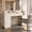 White+Gold, variant on Advwin Freestanding Salon Station for Hair Stylist, Barber Station with Storage, 3 Drawers, 2 Cabinets, Open Shelves & 3 Tool Holders, Salon Furniture for Barber Shop, Spa & Home, Black+Gold Accent