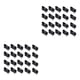 thumbnail image 1 of Speravity Clips metálicos para guardabarros de 100 bolsas, sujetadores fuertes y confiables, sujetadores para modificación de automóviles, Negro 100 piezas 2piezas, 1 of 4