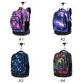thumbnail image 4 of Rolling School Book Pack Multifunction Trolley Bags Luggage Wheels Backpack, 4 of 6