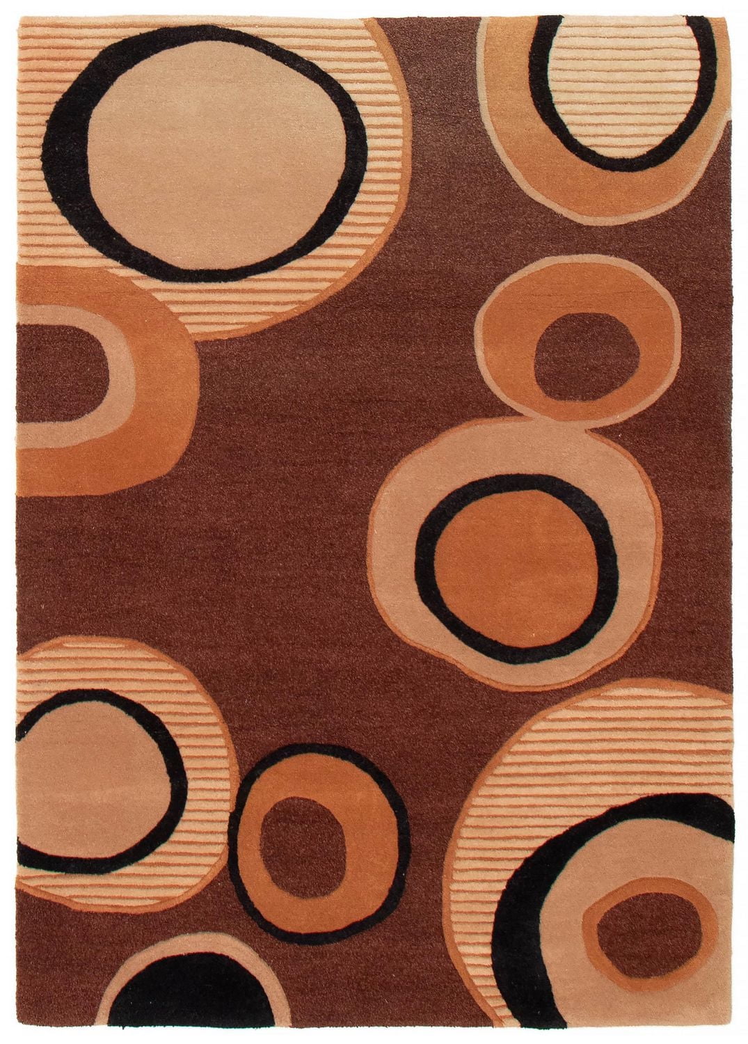 ECARPETGALLERY Timeless Dark Brown Rug 5'3" x 7'7"