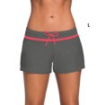 thumbnail image 1 of Swimsuit Solid Good Elasticity Fast Drying Fashionable Simple Widened Trouser Legs Cold Gentle Shorts Breathable Swimwear Gary Red L, 1 of 6