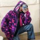 thumbnail image 1 of Chaqueta camuflaje con capucha tiburón moda urbana otoño-invierno estilo hip-hop holgada unisex para parejaspangjing, 1 of 4