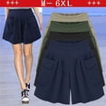 thumbnail image 3 of Pantalones cortos de pierna ancha de mm de talla grande para mujer de verano y Europa y América, pantalones cortos de mujer de 200 kg, pantalones cortos a juego, falda, pantalones de verano, 3 of 5