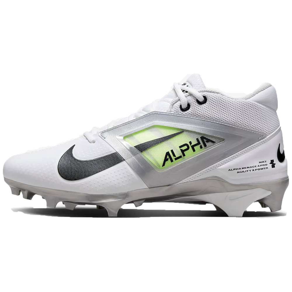 Nike Men's Alpha Menace 4 Pro Football Cleats White