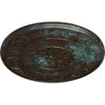 thumbnail image 3 of 47 5/8"OD x 2 3/4"P Milan Ceiling Medallion, Hand-Painted Bronze Blue Patina, 3 of 6